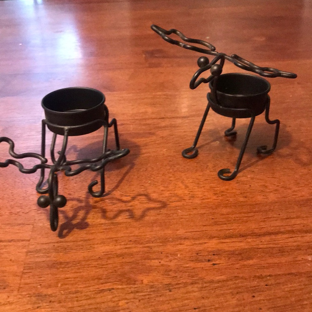 PartyLite moose tea light holders